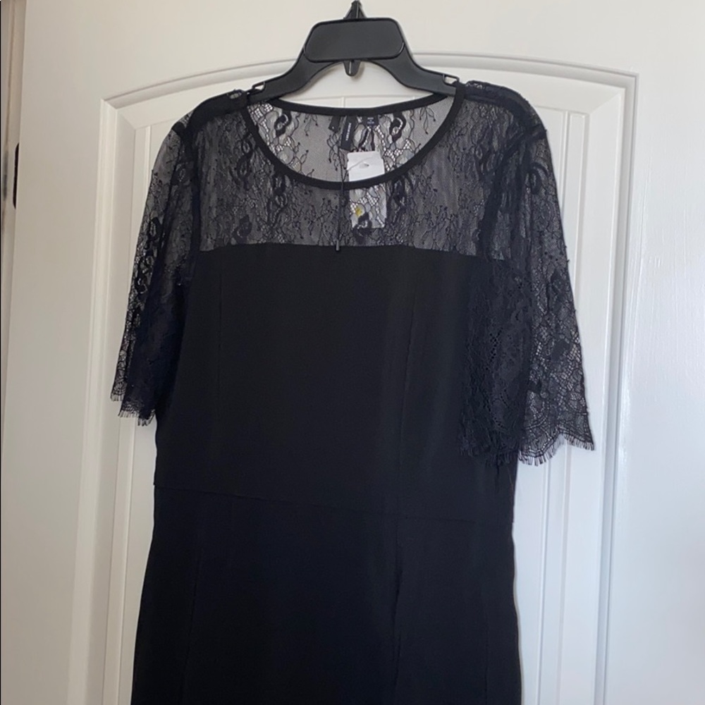 Black Lace Sheath Dress
